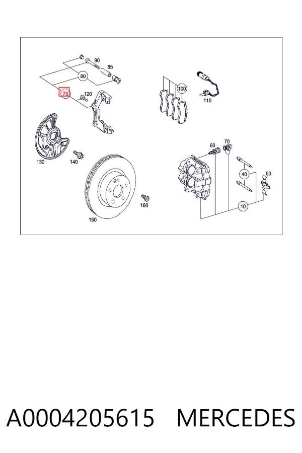  A0004205615 Mercedes