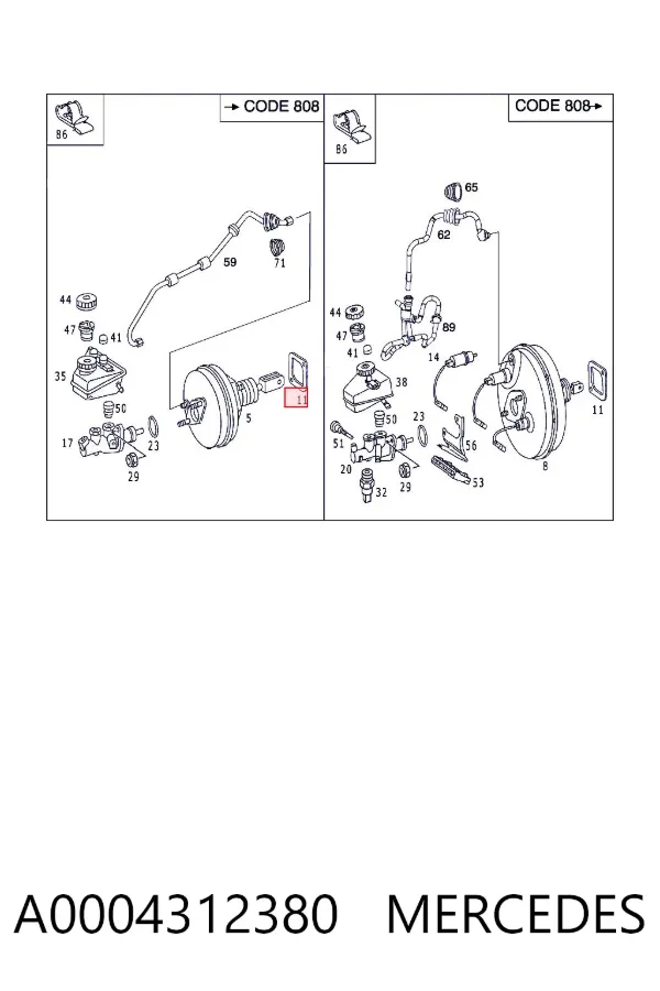  A0004312380 Mercedes