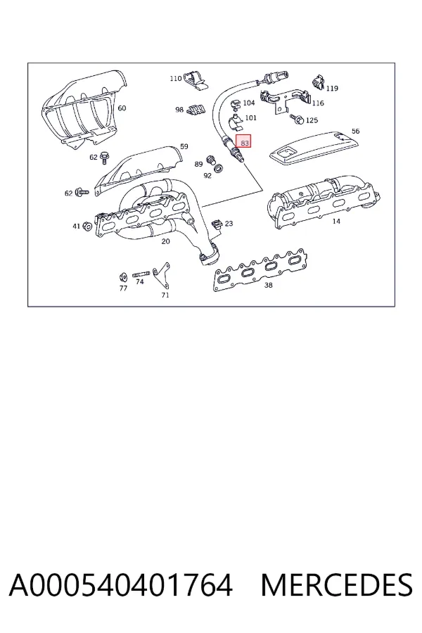 Лямбда зонд A000540401764 Mercedes