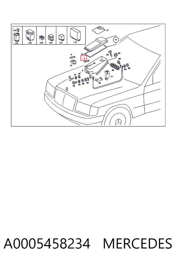 Предохранители A0005458234 Mercedes