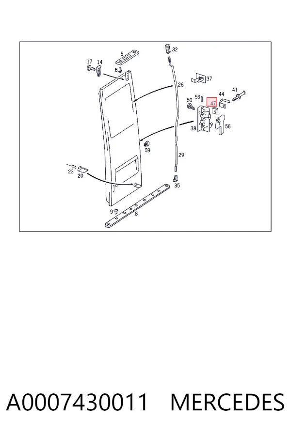  A0007430011 Mercedes