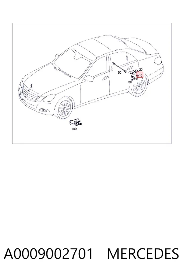  A0009002701 Mercedes