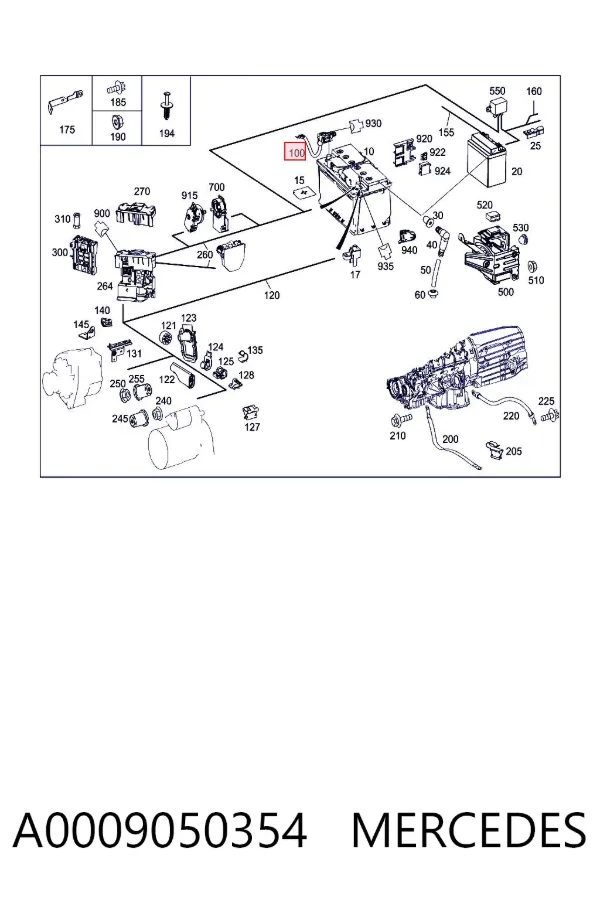  A0009050354 Mercedes