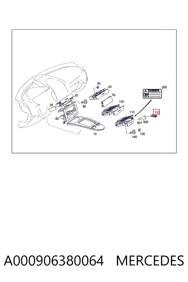 Прикуриватель A000906380064 Mercedes