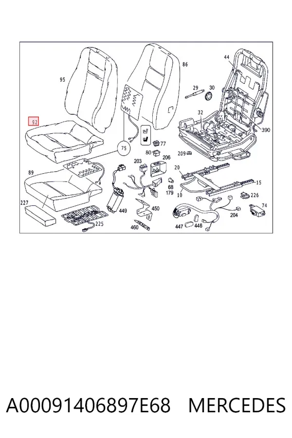  A00091406897E68 Mercedes