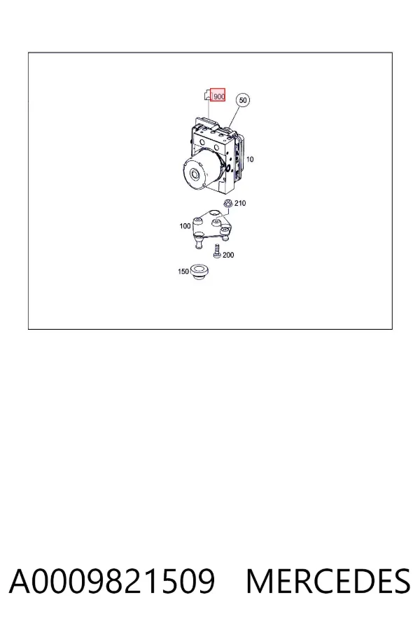  A0009821509 Mercedes