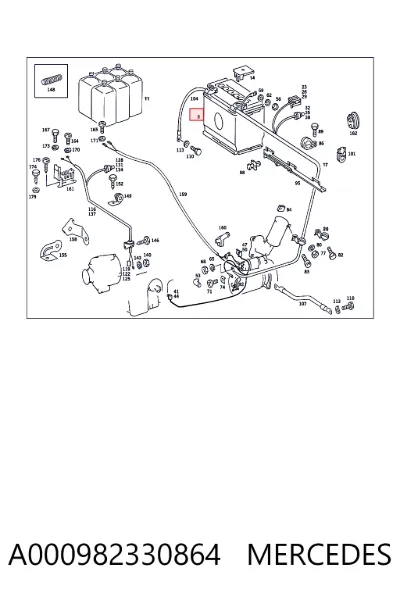 Авто акумулятор Мерседес 100 А/г 12 В (A000982330864)
