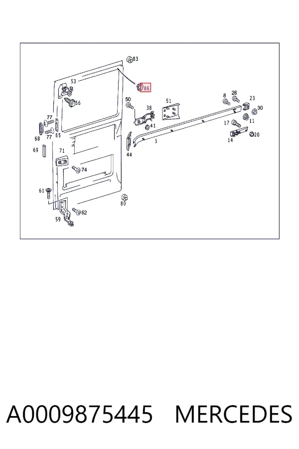  A0009875445 Mercedes