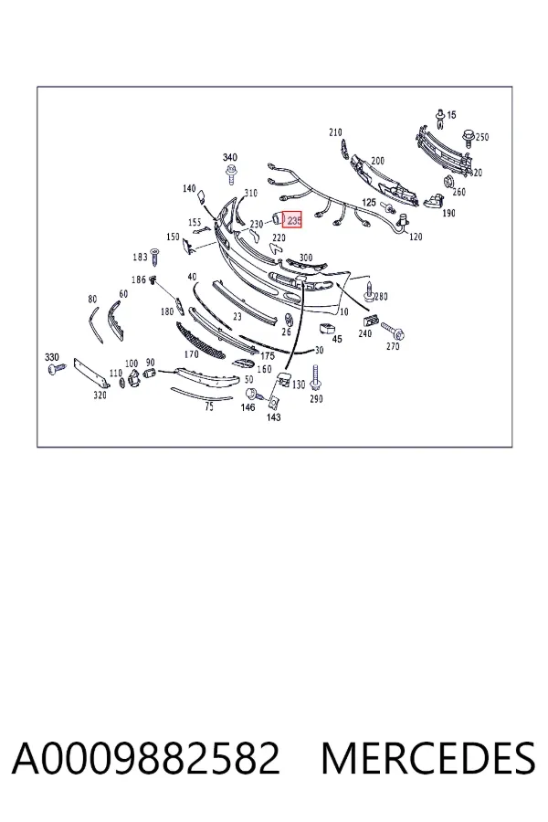  A0009882582 Mercedes