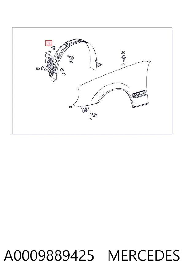  A0009889425 Mercedes