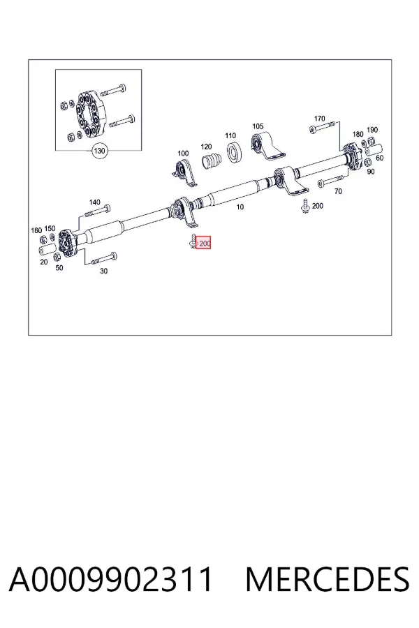  A0009902311 Mercedes