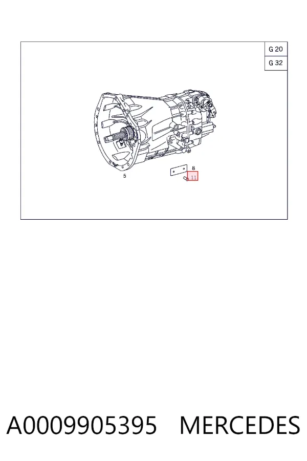  A0009905395 Mercedes