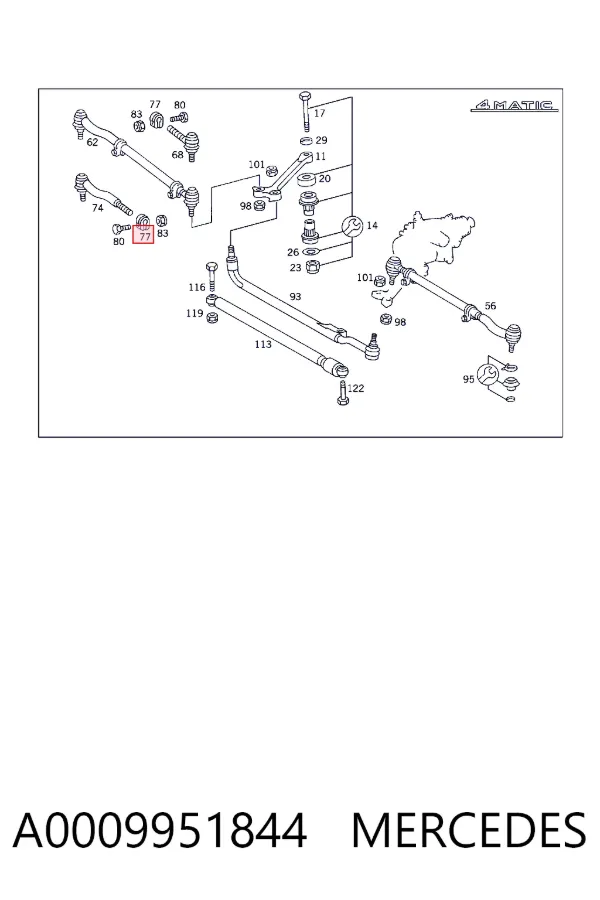  A0009951844 Mercedes