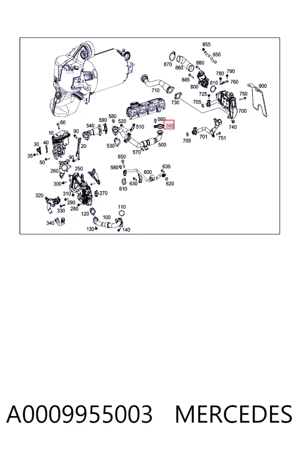  A0009955003 Mercedes