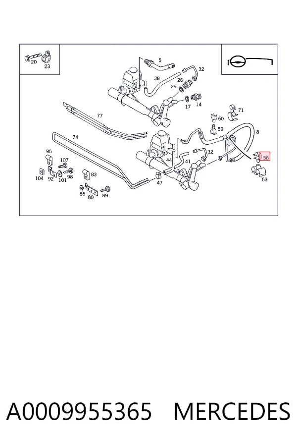  A0009955365 Mercedes