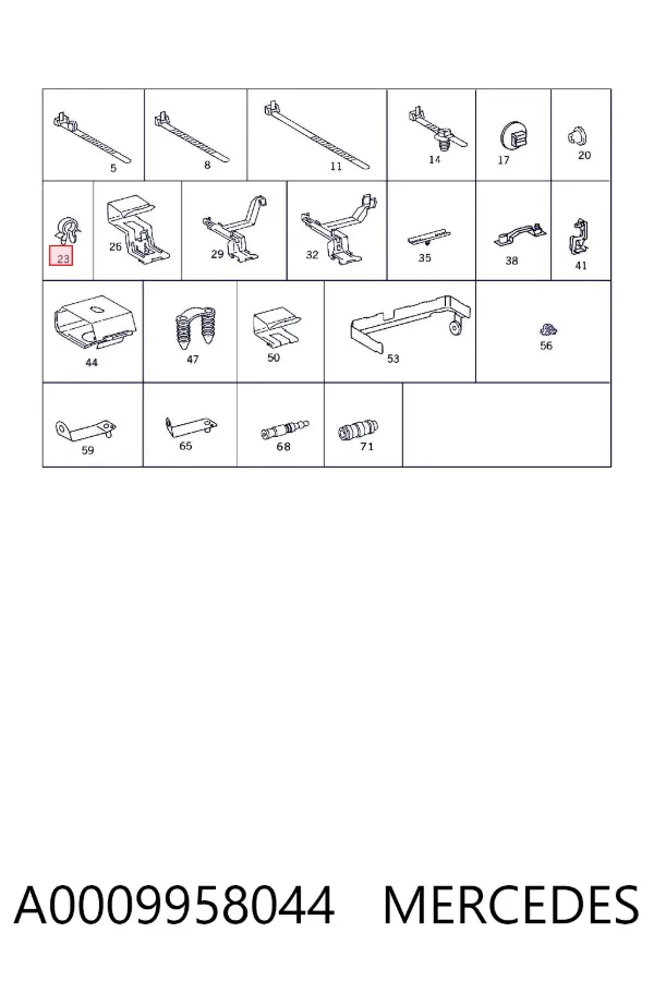  A0009958044 Mercedes