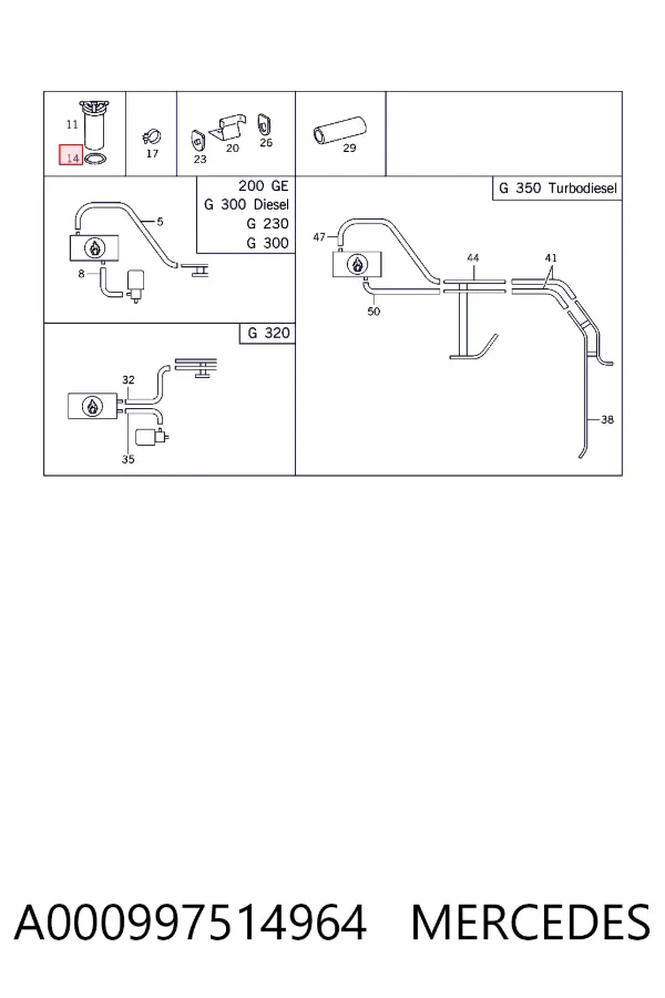 A0009975149 Mercedes 