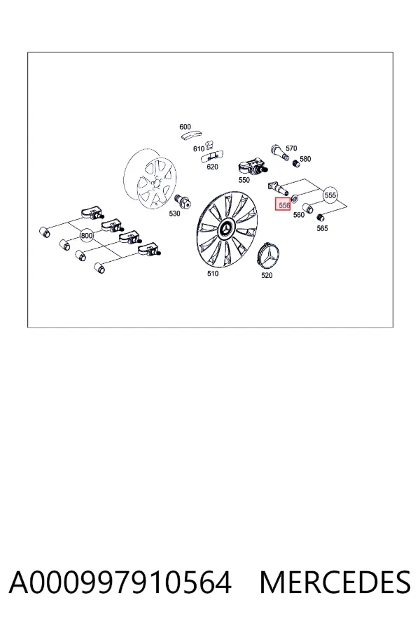 A0009979105 Mercedes 