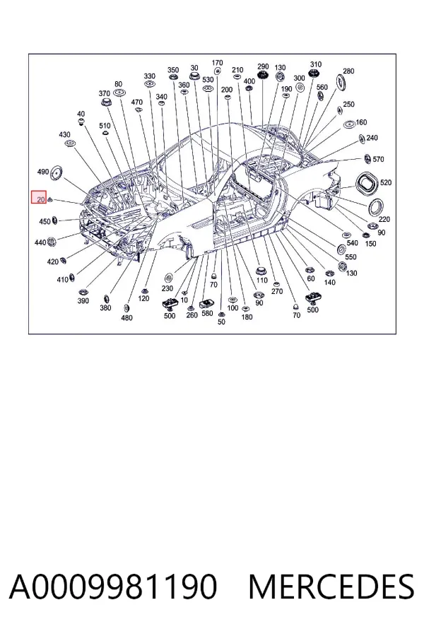  A0009981190 Mercedes