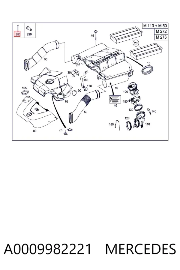  A0009982221 Mercedes