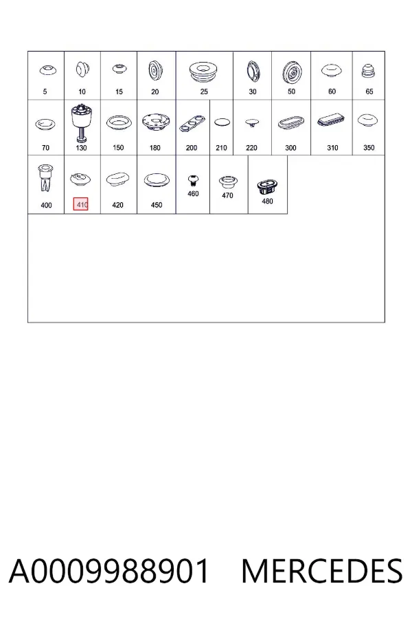  A0009988901 Mercedes