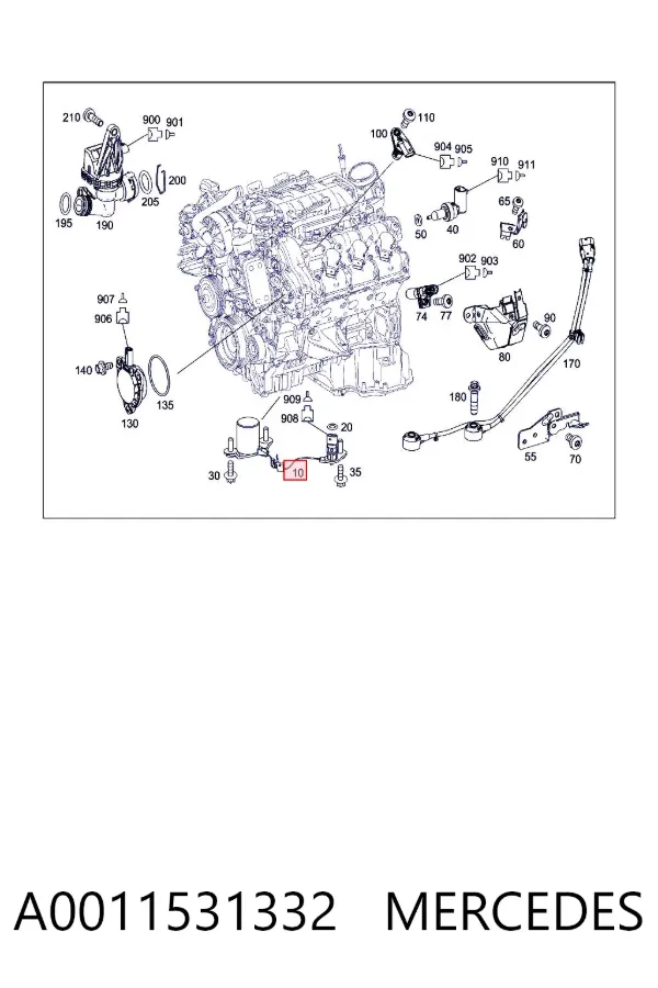 Датчик уровня масла A0011531332 Mercedes