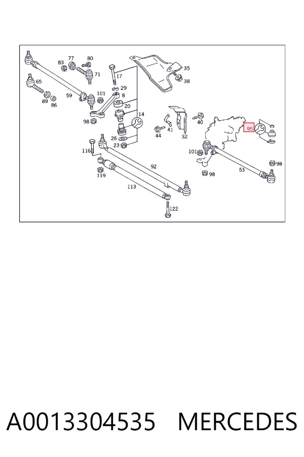  A0013304535 Mercedes