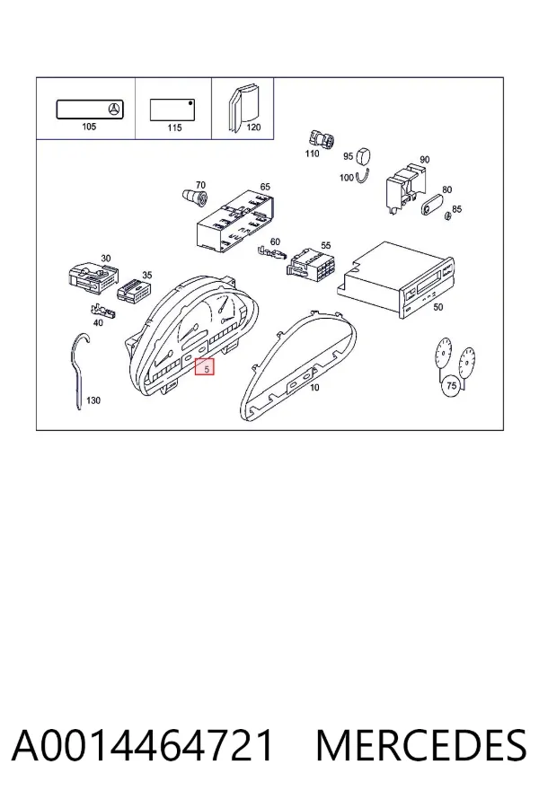 Панель приборов A0014464721 Mercedes