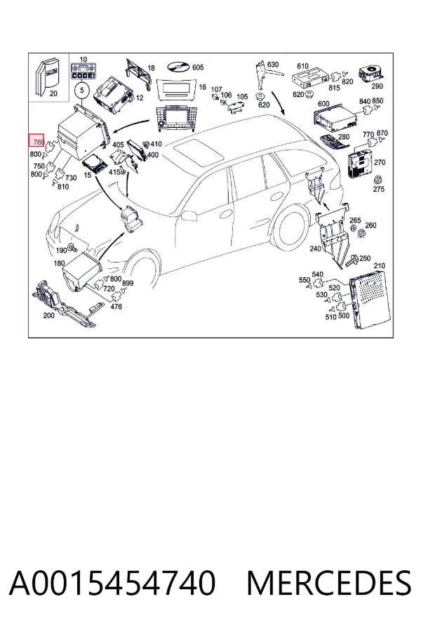  A0015454740 Mercedes