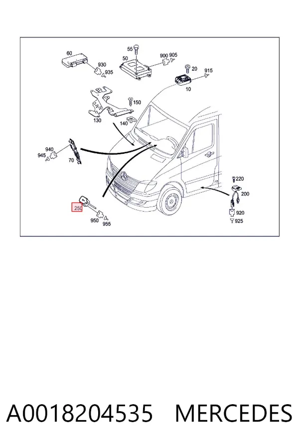  A0018204535 Mercedes