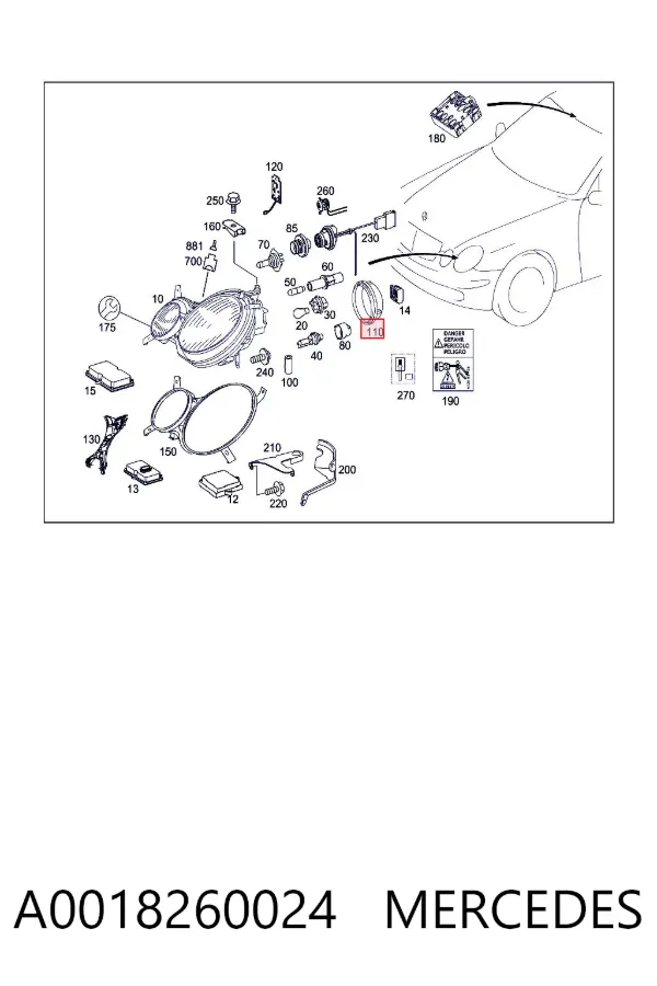  A0018260024 Mercedes