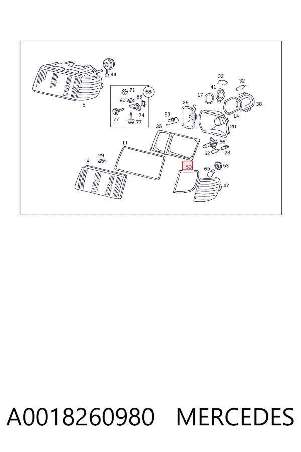  A0018260980 Mercedes