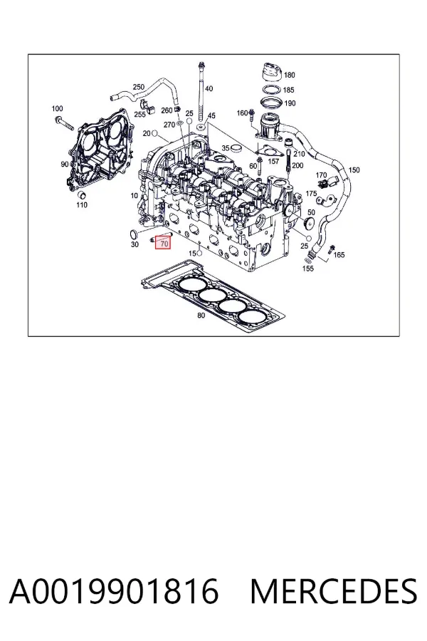  A0019901816 Mercedes