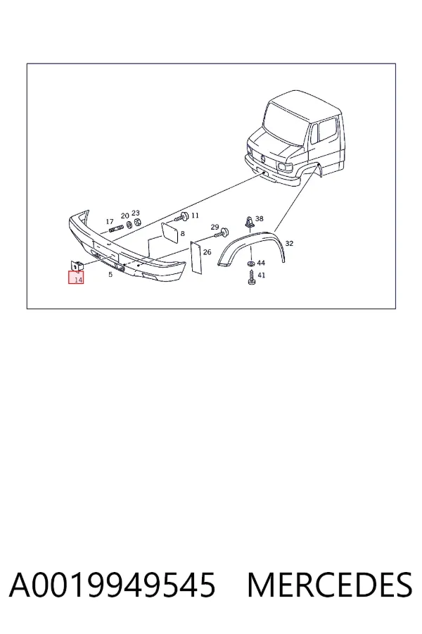  A0019949545 Mercedes