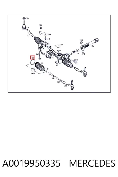 Хомут пыльника ШРУСа, универсальный MERCEDES A0019950335