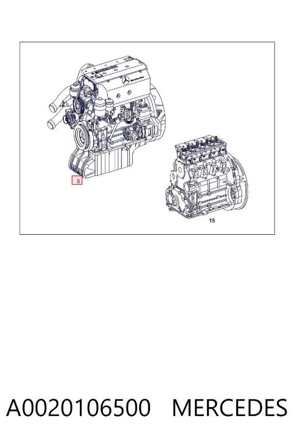 Двигатель A0020106500 Mercedes