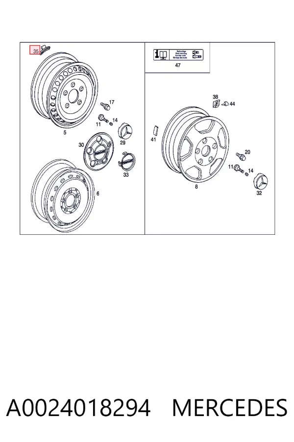  A0024018294 Mercedes