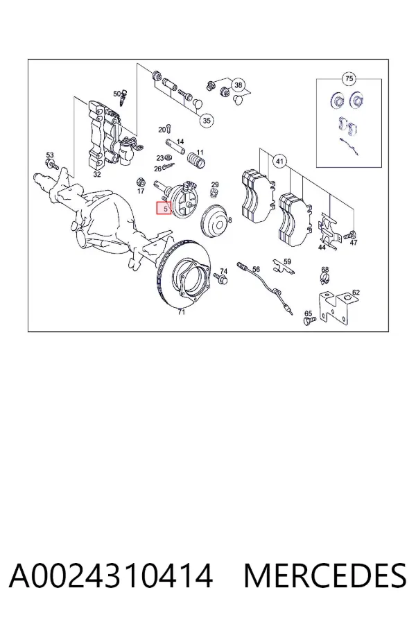 Цилиндр тормозной колесный A0024310414 Mercedes