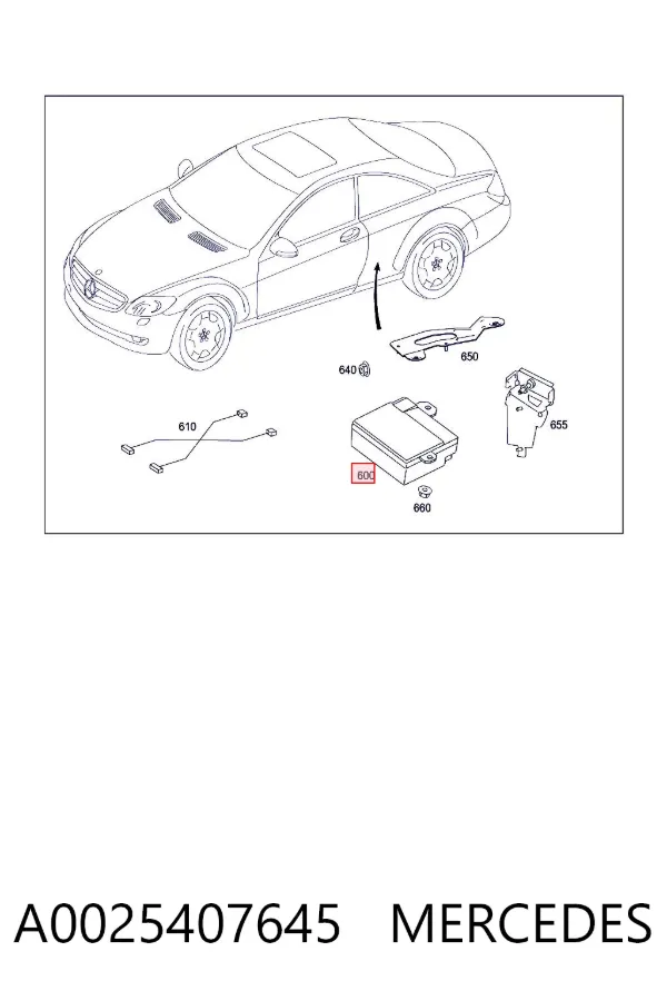  A0025407645 Mercedes