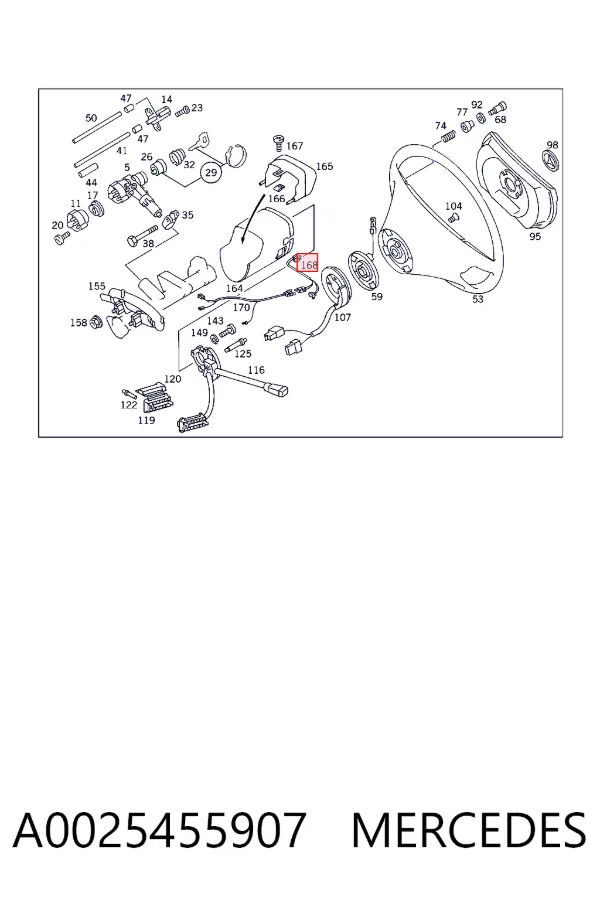 Контактная группа A0025455907 Mercedes