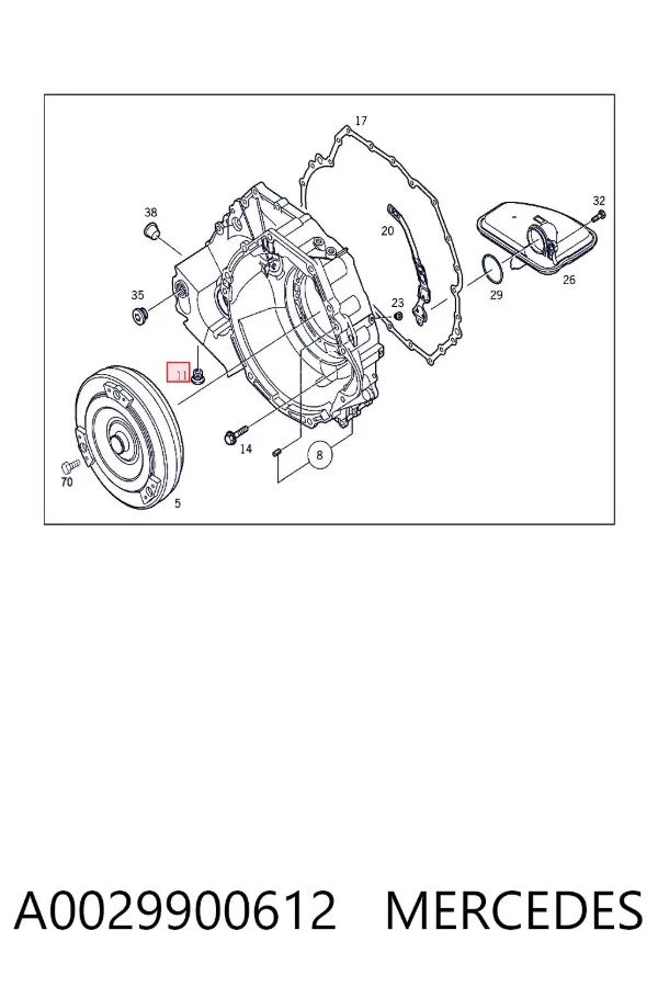  A0029900612 Mercedes