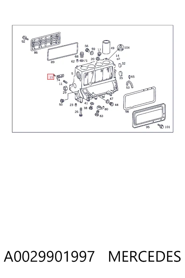  A0029901997 Mercedes