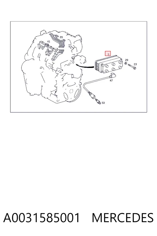 Катушка зажигания A0031585001 Mercedes