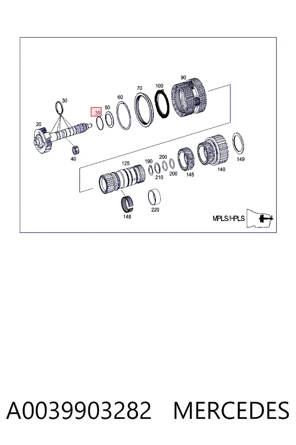  A0039903282 Mercedes