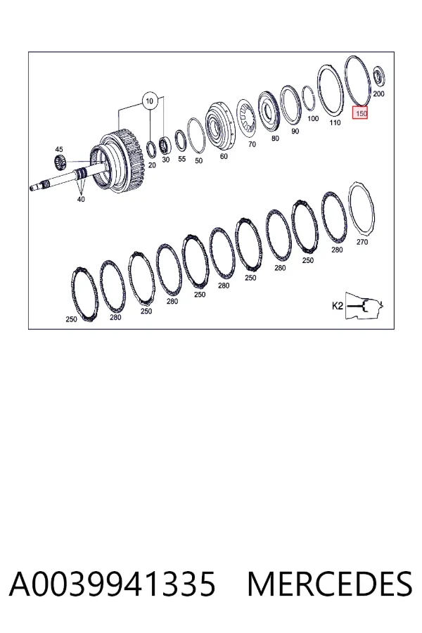  A0039941335 Mercedes