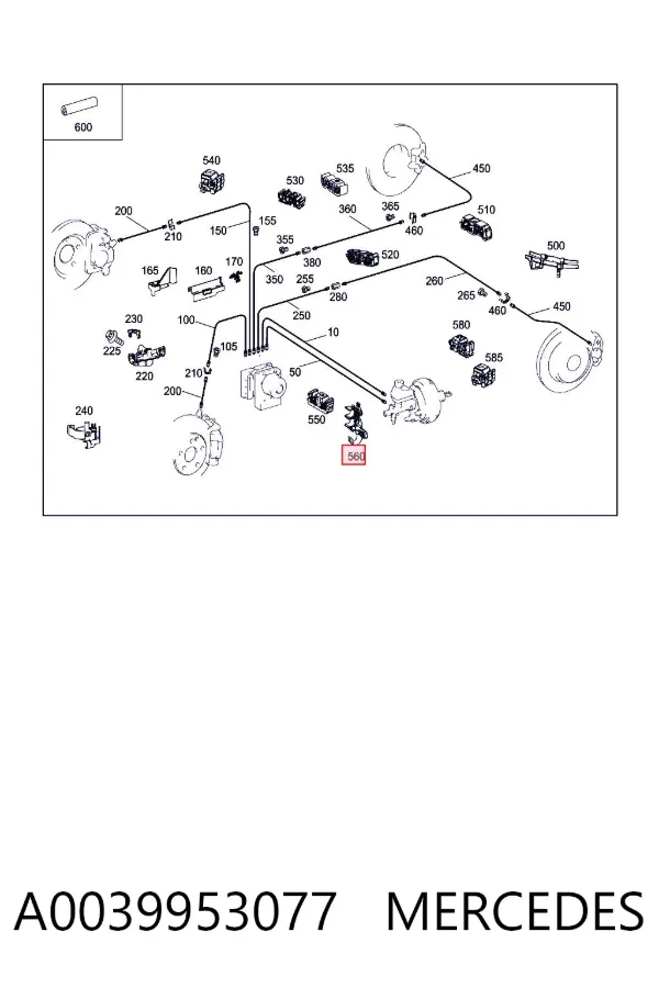  A0039953077 Mercedes