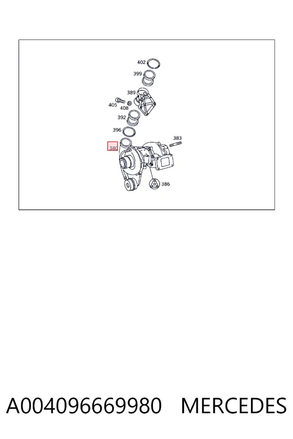 Купить A0040966699 Mercedes Турбоком