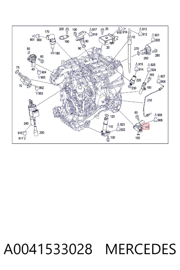 Датчик абсолютного давления A0041533028 Mercedes