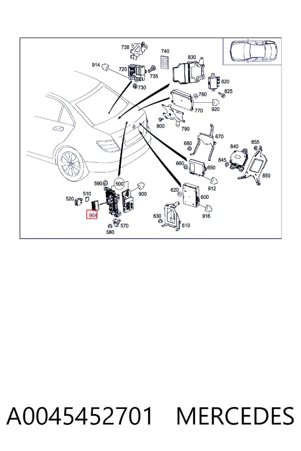  A0045452701 Mercedes