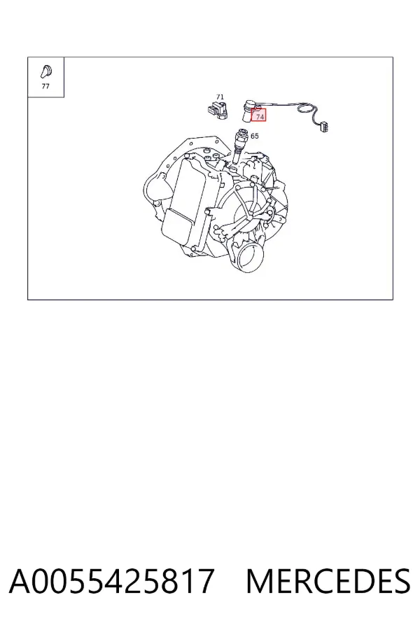 Датчик скорости A0055425817 Mercedes